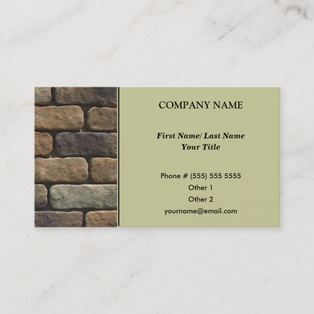 Architekturkarte Visitenkarte (Vorderseite)