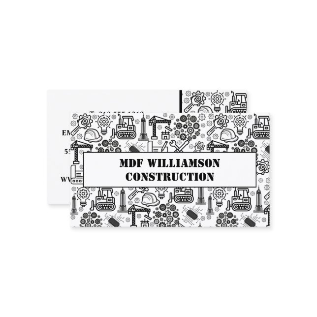 Architekturmodell Visitenkarte (Vorderseite/Rückseite Beispiel)