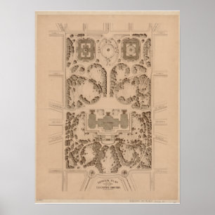 Architekturpläne der Hauptstadt (1874) Poster