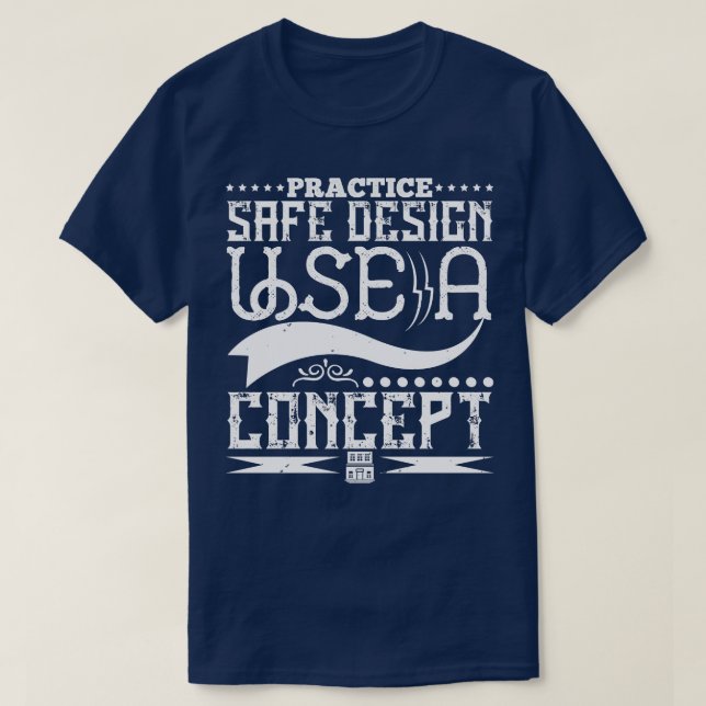 Architekturpraktiken Sicheres Design verwenden ein T-Shirt (Design vorne)