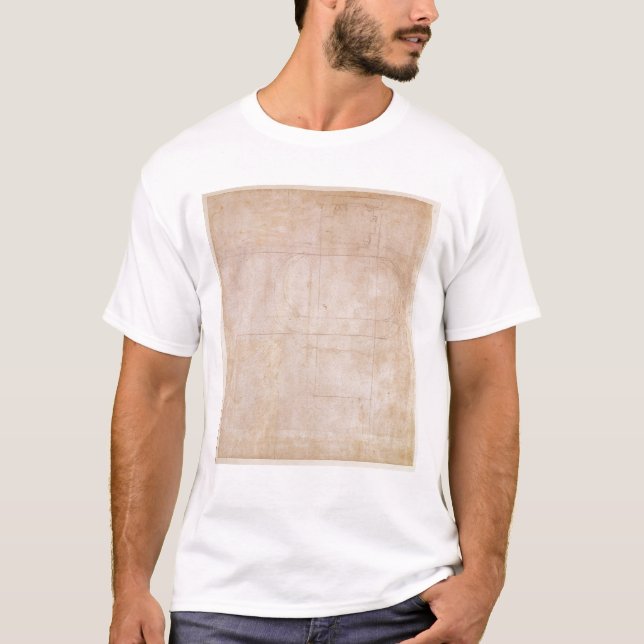 Architekturskizze T-Shirt (Vorderseite)