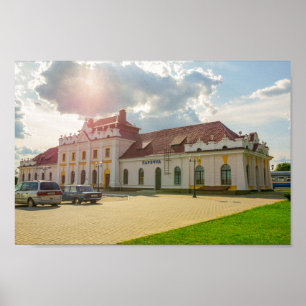 Architekturstation Weißrussland Porechye Parecca Poster