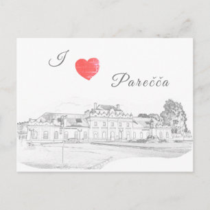 Architekturstation Weißrussland Porechye Parecca Postkarte