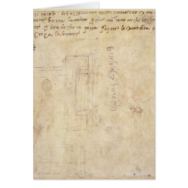 Architekturstudie mit Anmerkungen (Vorne)