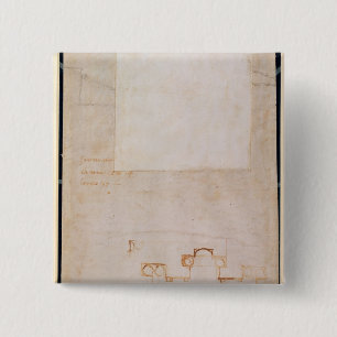 Architekturstudie mit Anmerkungen Button