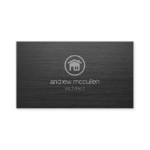 Architektursymbol Dunkel gebürstetes Metall