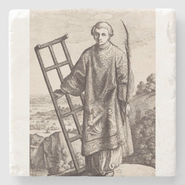 Archiv der Heiligen Heiligen von Saint-Lawrence Steinuntersetzer (Vorderseite)
