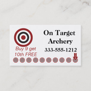 Archiv Punch Card Kundenbindungskarte Treuekarte