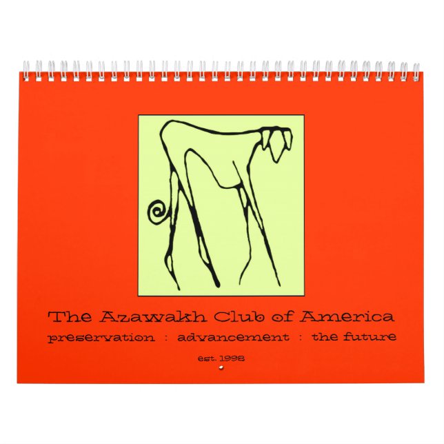 Archivalische 2009 der Azawakh Verein-Kalender Kalender (Titelbild)