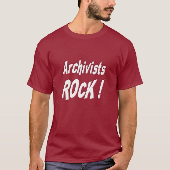 Archivar-Felsen! T - Shirt (Vorderseite)