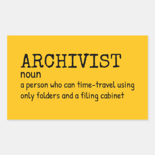 Archivar Funny Definition Sticker