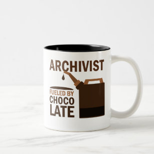 Archivar-Geschenk (lustig) Zweifarbige Tasse
