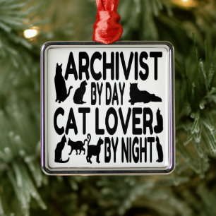 Archivare Lieben Katzen Ornament Aus Metall