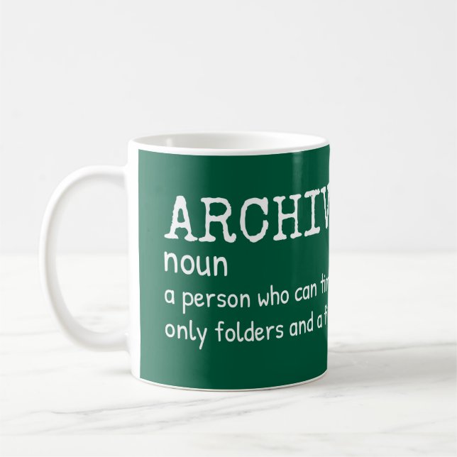 Archivdefinition - Library Spaß Tasse (Links)