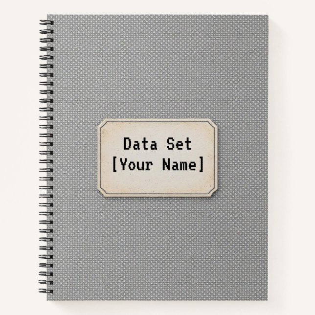 Archive Dot Matrix | Datengetriebenes minimalistis Notizbuch (Vorderseite)