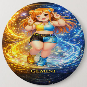 Archivgalaxie: Gemini Vocal Twins Button