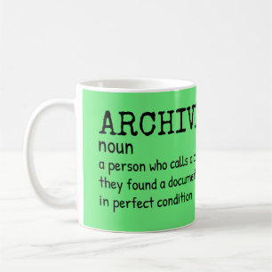 Archivist Definition Tasse - Geschenk für Historie