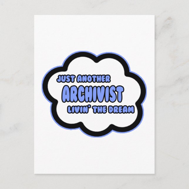 Archivist .. Der Traum von Livin Postkarte (Vorderseite)