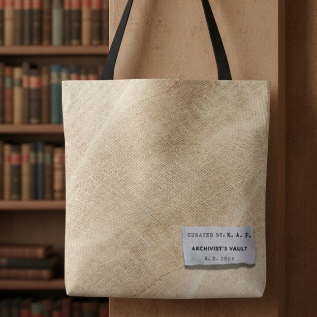 Archivist’s Vault: Linen-Look Personalized Tote (Von Creator hochgeladen)