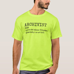 Archivist Spaß Definition Shirt von Männern