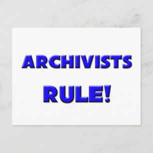 Archivisten Regel! Postkarte