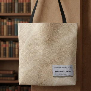 Archivisten-Truhe: Personalisierte Linen-Optik-Tas