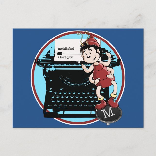 Archy Lieben Mehitabel Postkarte (Vorderseite)