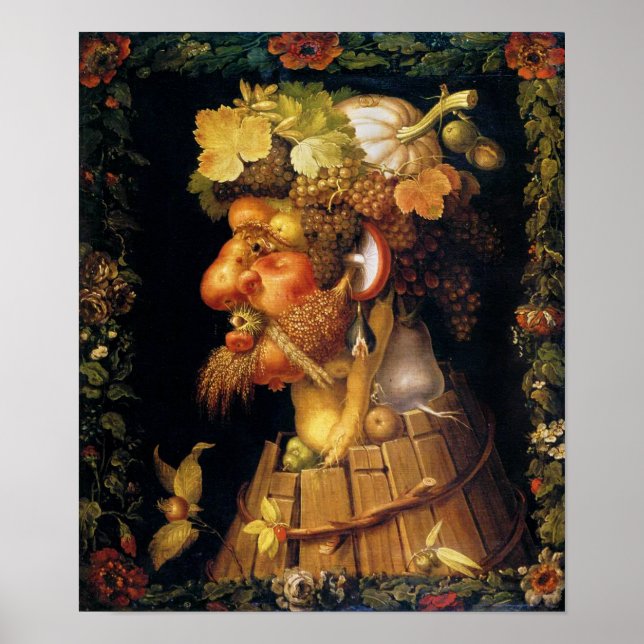 Arcimboldo Herbstposter Poster (Vorne)