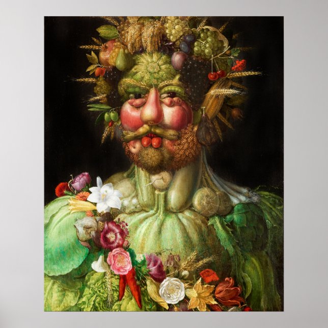 Arcimboldo Rudolf II Poster (Vorne)