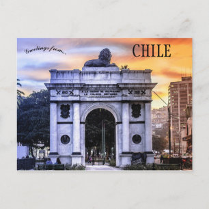 Arco Británico Chile Valparaiso Postcard Postkarte
