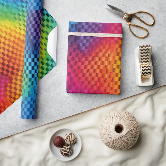 Arcoíris geometría de color geschenkpapier (Kunsthandwerk)