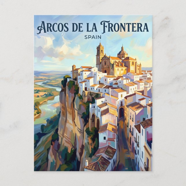 Arcos de la Frontera Spanien Postkarte (Vorderseite)
