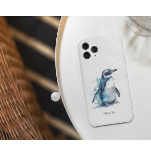 Arctic Azure Watercolor Pinguin, Brauch Case-Mate iPhone Hülle