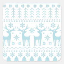 Arctic Blue Folk Art Winter Thema