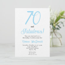 Arctic Blue Sixty und Fabulous 70. Geburtstagsfeie