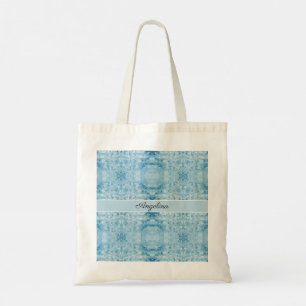 Arctic Carryall Blau-weißes Feder-Muster Tragetasche