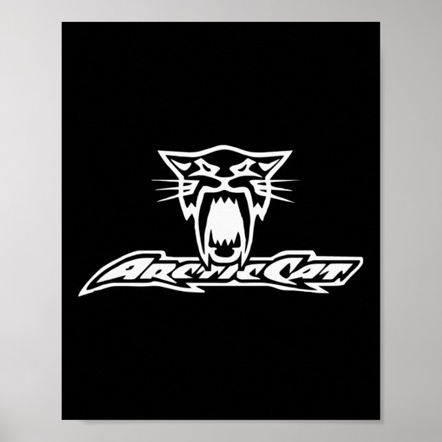 Arctic Cat Racing Snowmobile Powersports Pullover Poster (Vorne)
