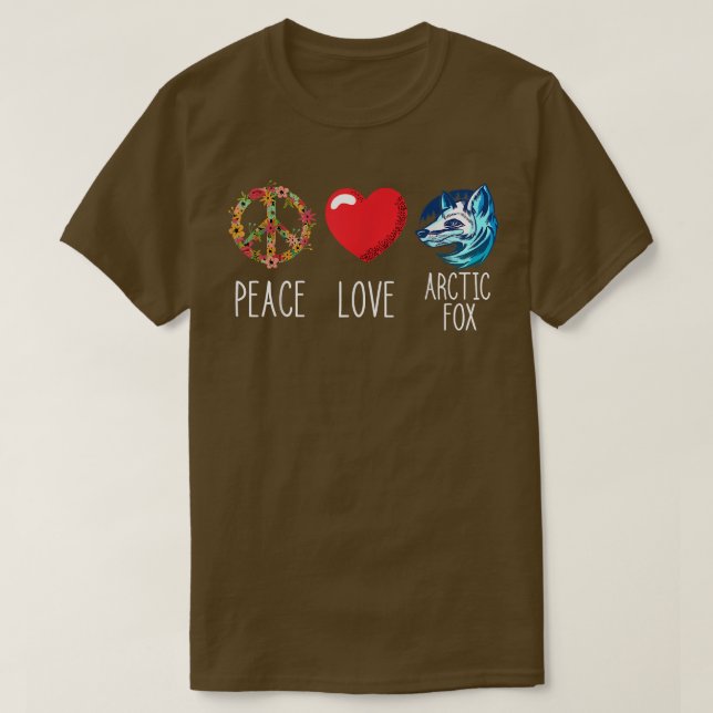 Arctic Fo Landscape Love Peace Fo Heart Peace  T-Shirt (Design vorne)