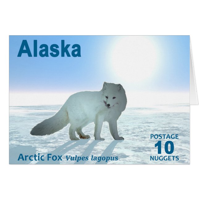 Arctic Fox - Alaska Postage (Vorderseite (Horizontal))