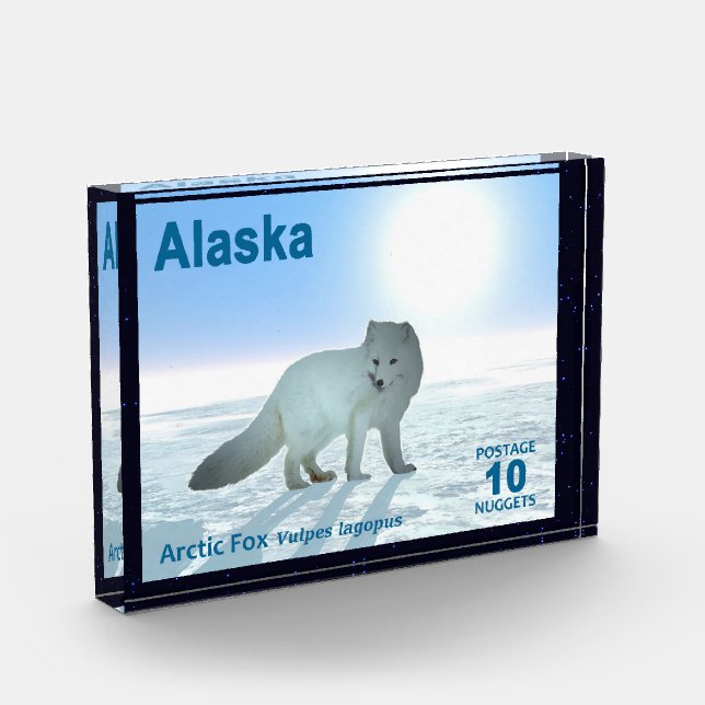 Arctic Fox - Alaska Postage Fotoblock (Links)