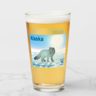 Arctic Fox - Alaska Postage Glas