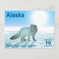 Arctic Fox - Alaska Postage
