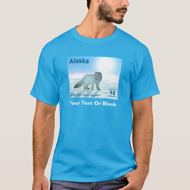 Arctic Fox - Alaska Postage T-Shirt (Vorderseite)