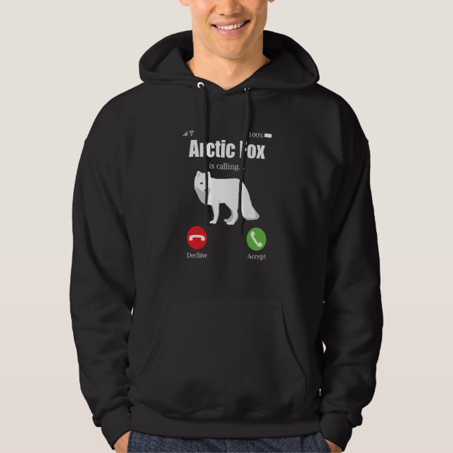 Arctic Fox Artic Animals Cute Artic Fox Pajamas  1 Hoodie (Vorderseite)