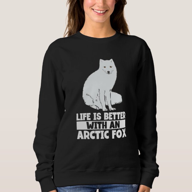 Arctic Fox Artic Animals Cute Artic Fox Pajamas  8 Sweatshirt (Vorderseite)