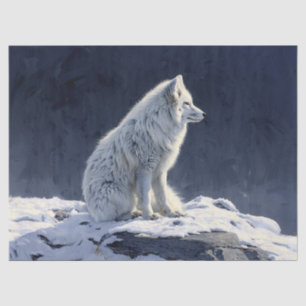 Arctic Fox Decoupage Seidenpapier
