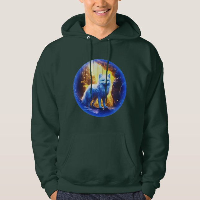 Arctic Fox Graphic Hooded Sweatshirt (Vorderseite)