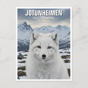 Arctic Fox im Jotunheimen-Nationalpark Norwegen Postkarte