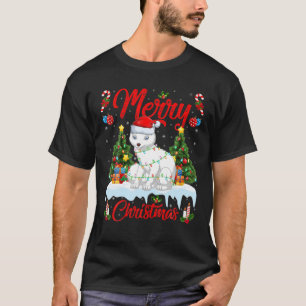 Arctic Fox Lover Xmas Lighting Santa Arctic Fox T-Shirt