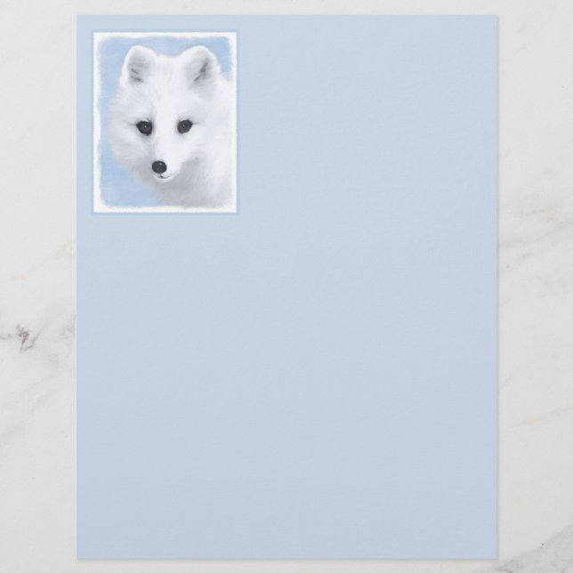 Arctic Fox Painting - Original Wildlife Art (Vorderseite)